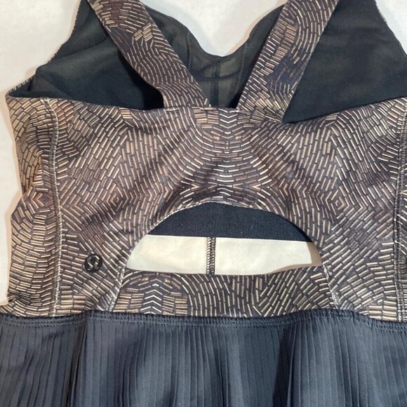Lululemon City Tank Peplum Golden Goddess Cashew Size 4 - Picture 4 of 11